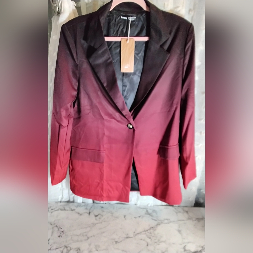 Black and Red Ombre‎ Women's Blazer.NWT - Picture 4 of 7